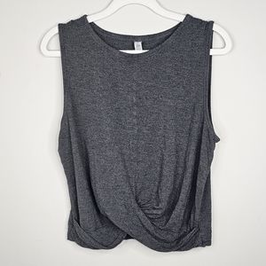 ALO Yoga Dark Grey Crop Top